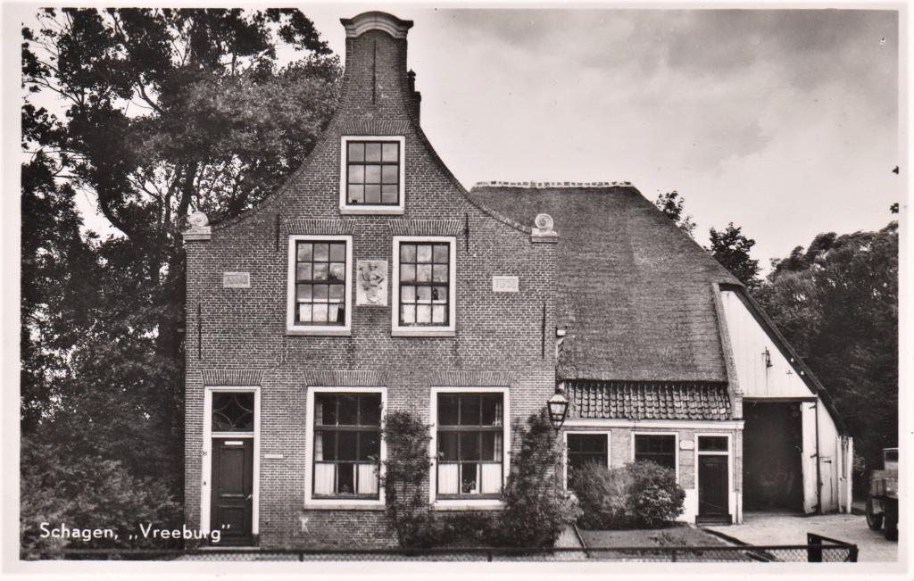 Schagen -Vreeburg - Echte foto, Verzenden, 1940 tot 1960, Gelopen, Noord-Holland
