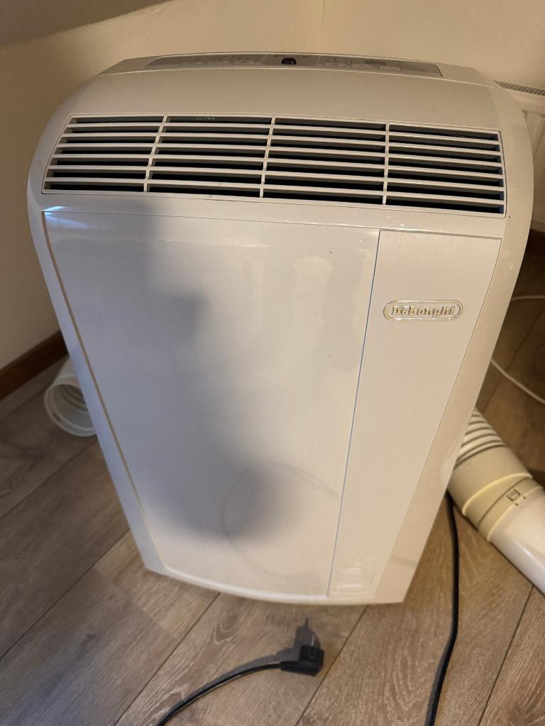 mobiele airco DeLonghi PAC-N82 ECO, Ophalen, Minder dan 60 m³, 3 snelheden of meer, Zo goed als nieuw