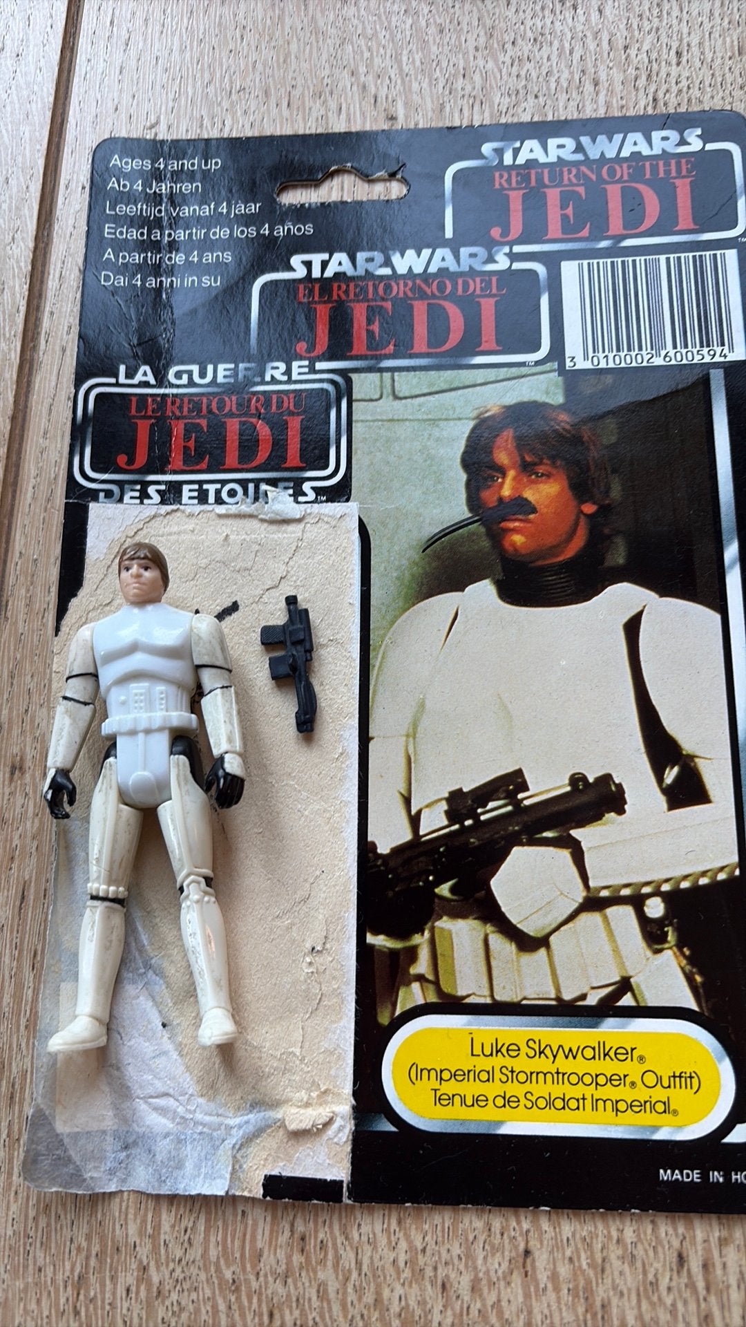 Star Wars Luke Skywalker Stormtrooper 1984 actiefiguur, Verzamelen, Ophalen of Verzenden, Gebruikt, Actiefiguurtje