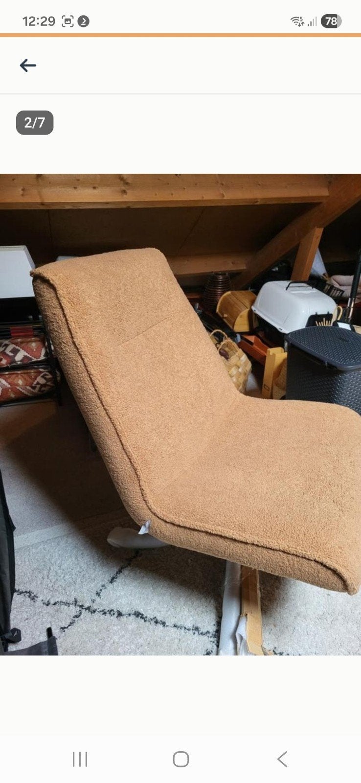 Nieuwe fauteuil, Huis en Inrichting, Fauteuils, Ophalen, Nieuw, 75 tot 100 cm, 50 tot 75 cm