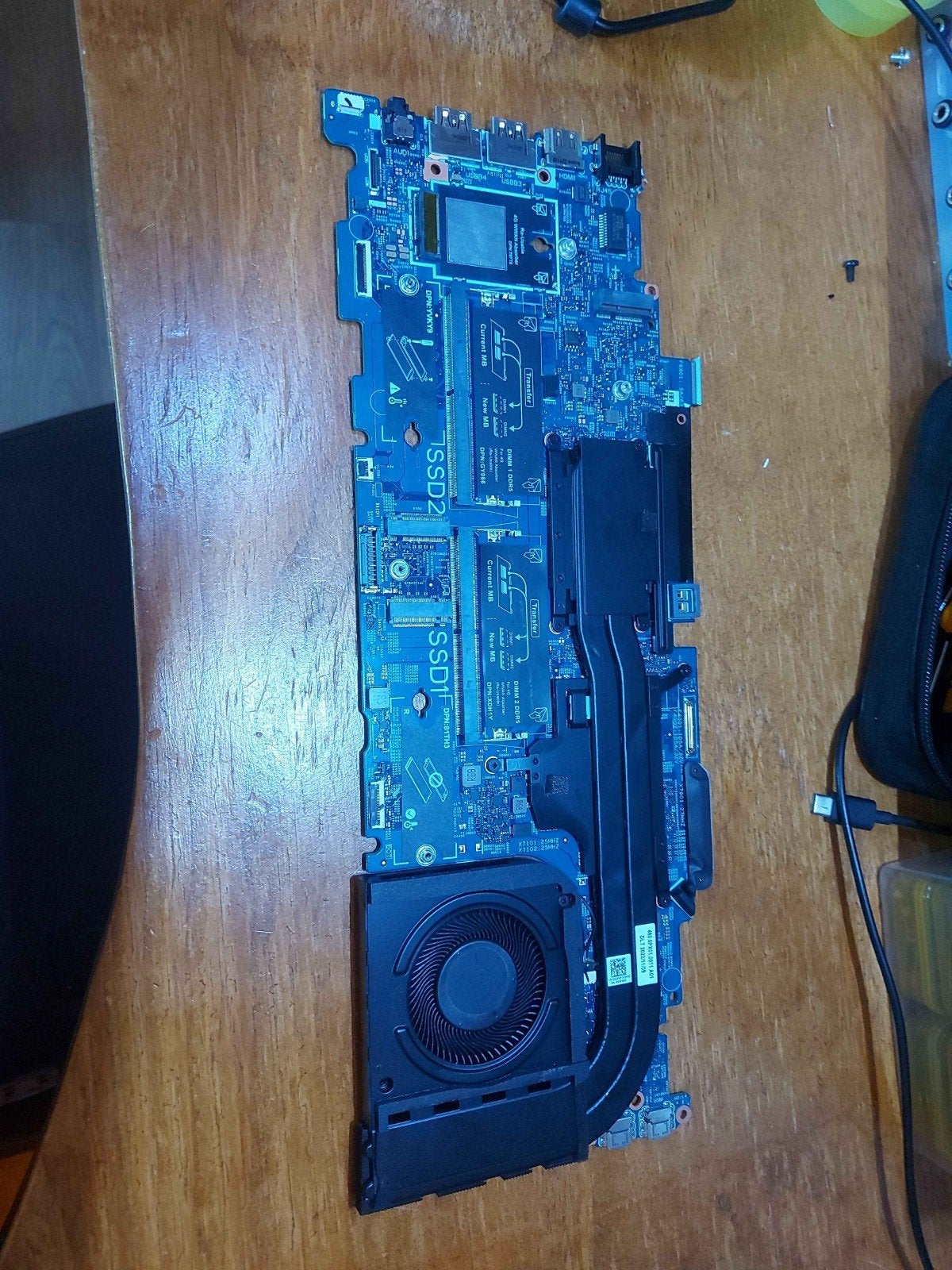 Dell latitude 5531 moederbord, Gebruikt, Gesoldeerd, Ophalen of Verzenden, Laptop