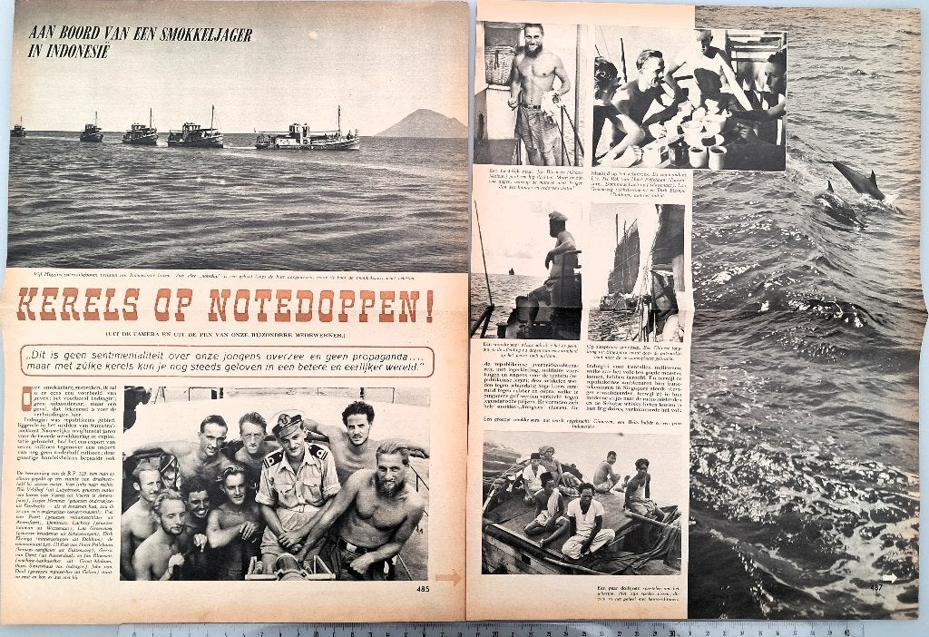 Leger Indië 1949; art. 3½ blz. de Smokkeljagers, Verzamelen, Foto's en Prenten, Verzenden, 1940 tot 1960, Gebruikt, Overige onderwerpen