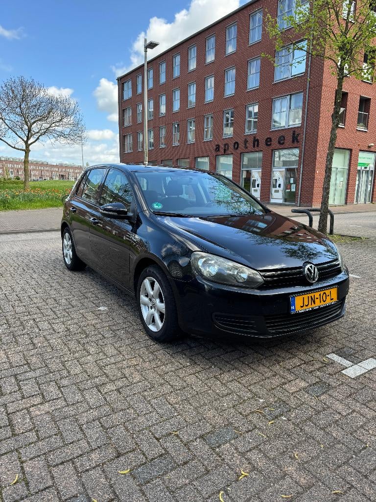 Volkswagen Golf 1.4 16V 59KW 5D 2009 Zwart, Auto's, Voorwielaandrijving, Euro 5, Stof, 4 cilinders