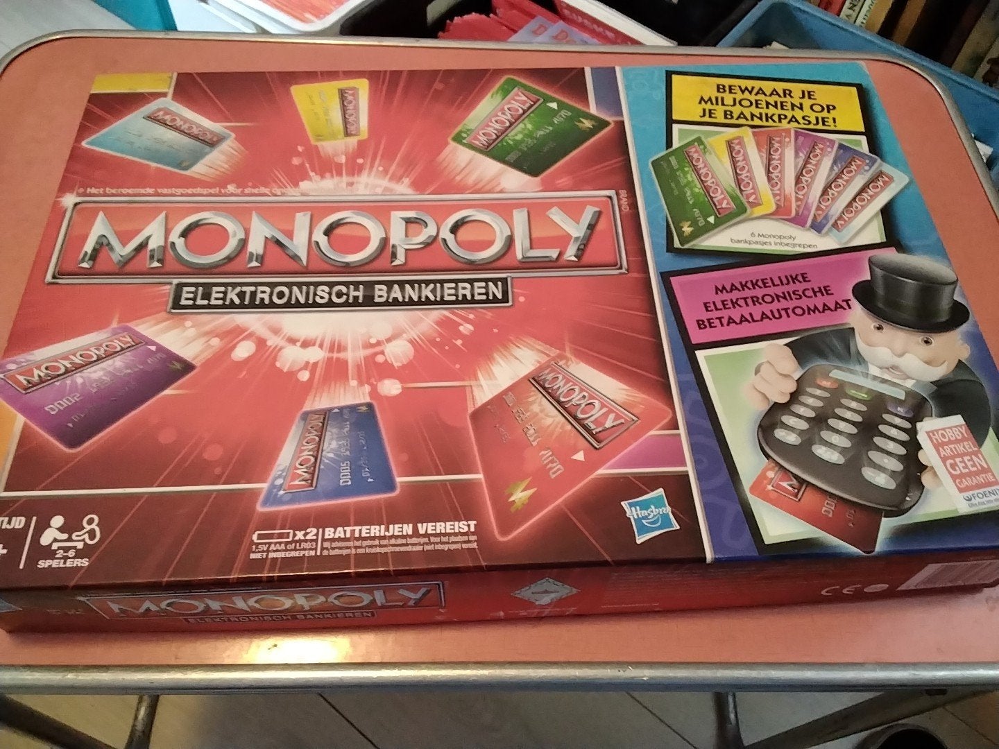 monopoly elektronisch bankieren € 7.50, Hobby en Vrije tijd, Drie of vier spelers, Ophalen of Verzenden, Gebruikt