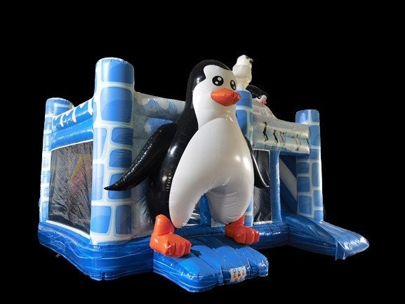 te koop mooi nieuw springkussen multiplay pinguïn 5 x 6 m, Ophalen of Verzenden, Nieuw