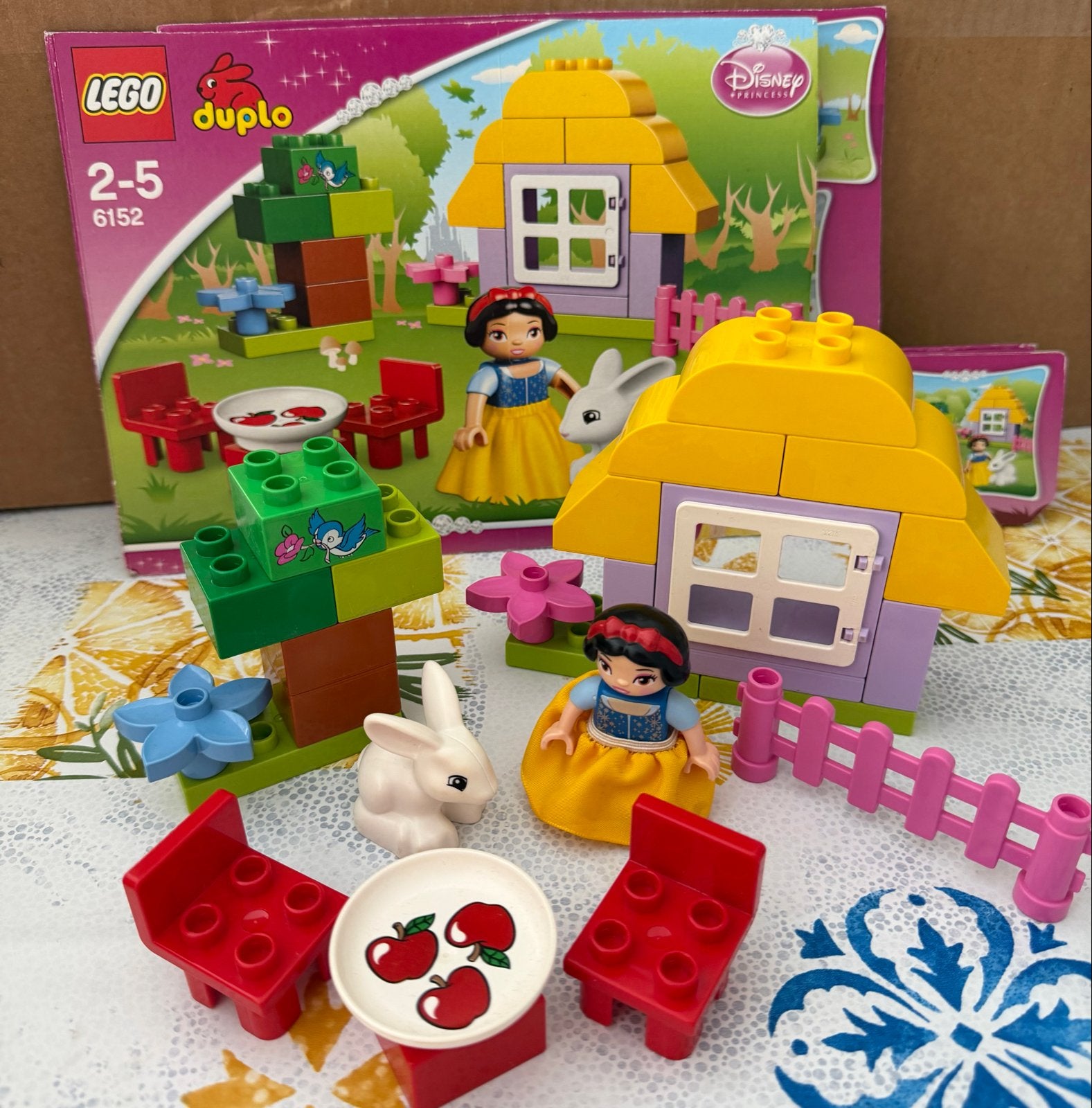 LEGO Duplo Sneeuwwitje set (6152) - Compleet en gebruikt, Gebruikt, Ophalen of Verzenden, Compleet, Complete set