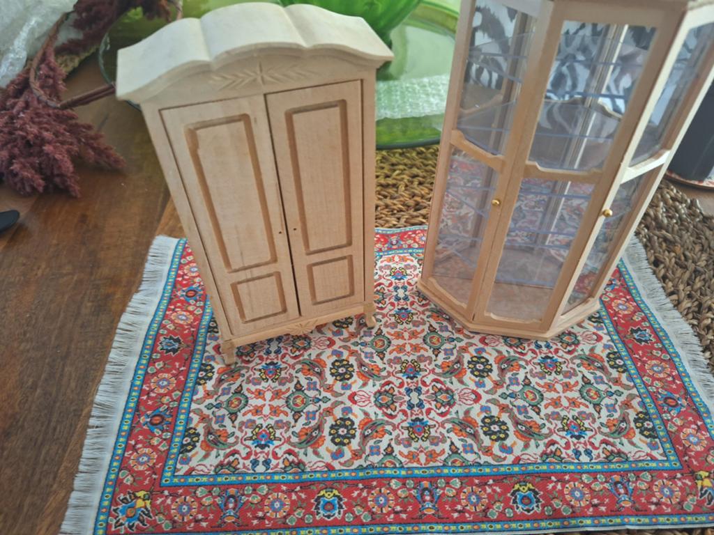 Miniatuur meubels: kast en vitrinekast, Ophalen of Verzenden