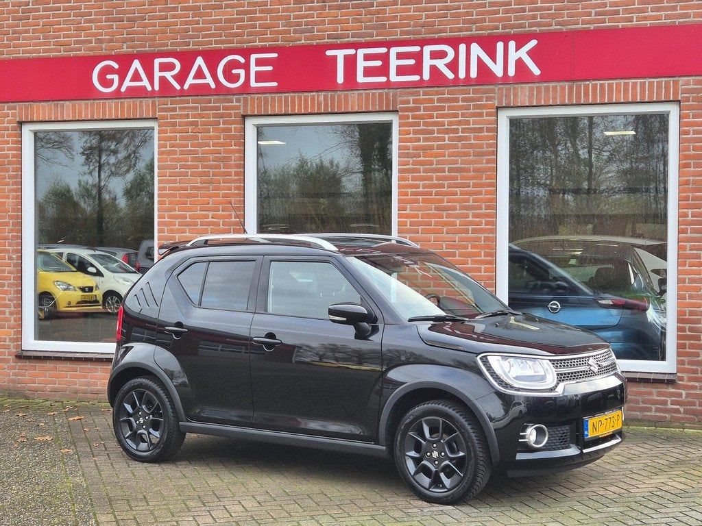 Suzuki Ignis 1.2 Stijl 90PK 5drs AUTOMAAT clima, cruise, nav, Auto's, Stof, Gebruikt, 4 cilinders, Zwart