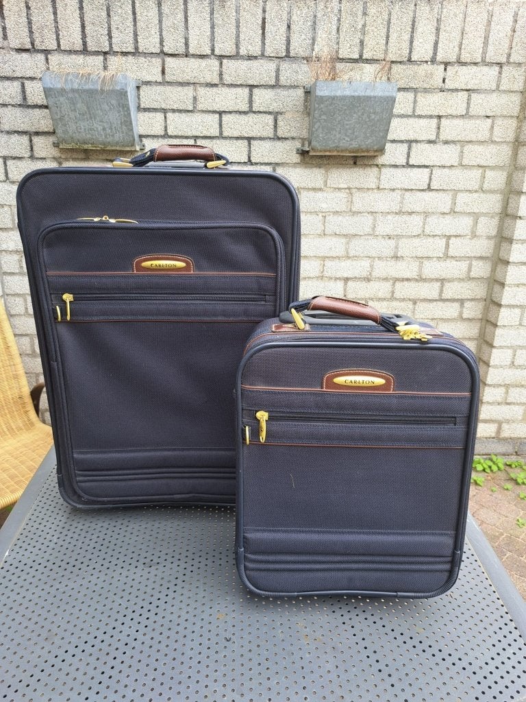 Set van 2 Carlton koffers: kleine en grote trolley, Sieraden, Tassen en Uiterlijk, Koffers, Ophalen, Overige materialen, Gebruikt