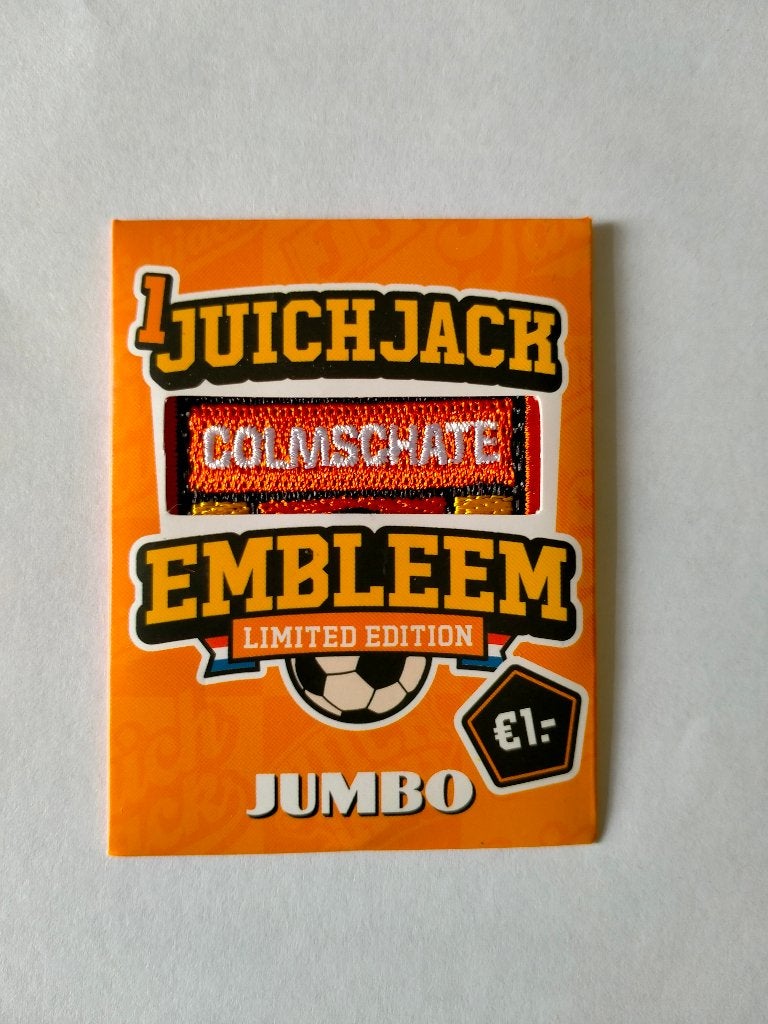 Jumbo juichjack embleem Colmschate limited Edition juich, Ophalen of Verzenden, Nieuw, Overige binnenlandse clubs, Poster, Plaatje of Sticker