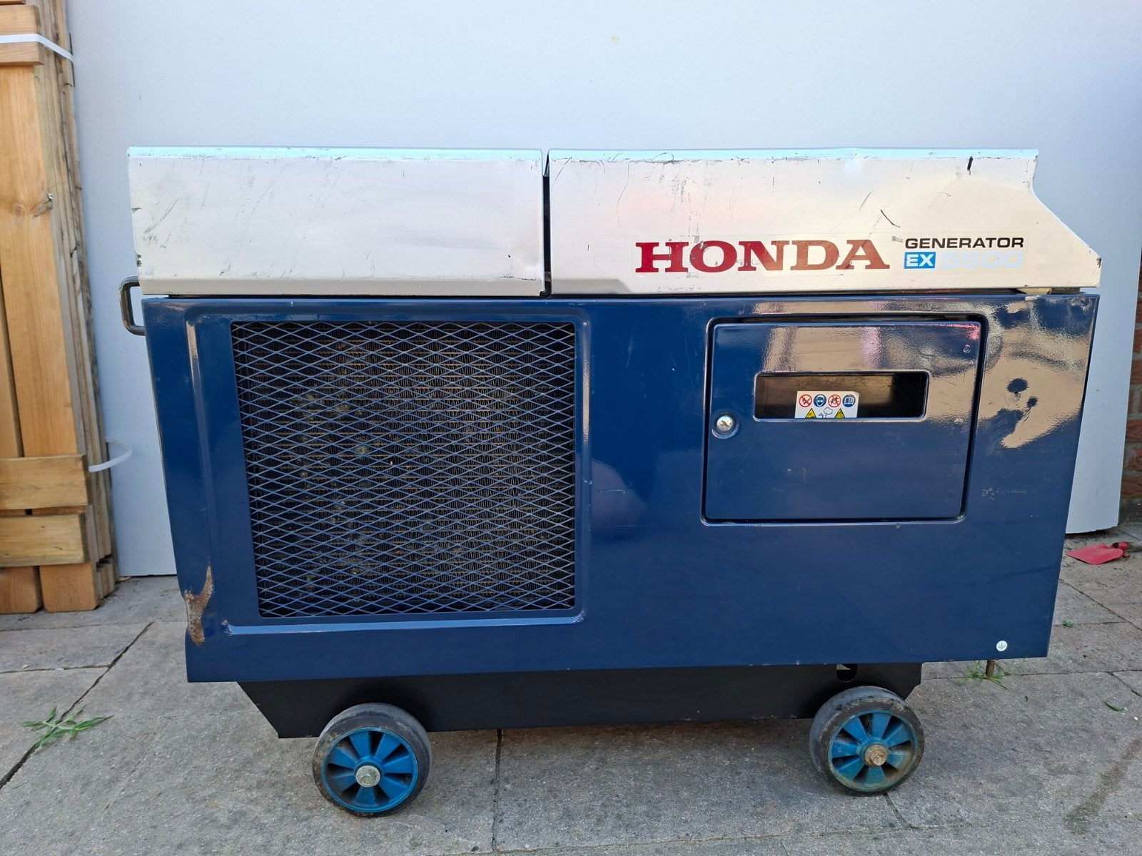 honda ex5500 generator/aggregaat, Ophalen, Zo goed als nieuw, 5 tot 10 kVA, Elektrisch startend