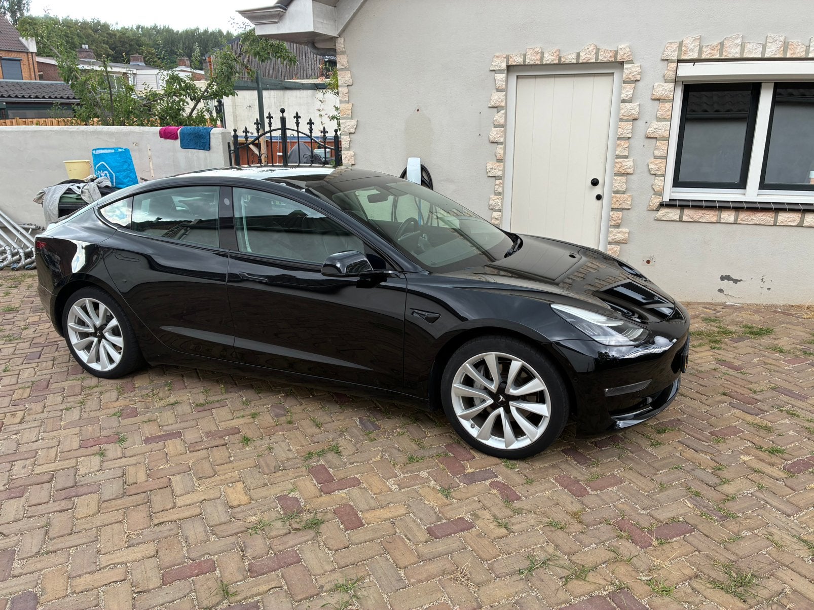 Tesla Model 3 long range zwart, Auto's, Tesla, Automaat, 1831 kg, Zwart, Origineel Nederlands