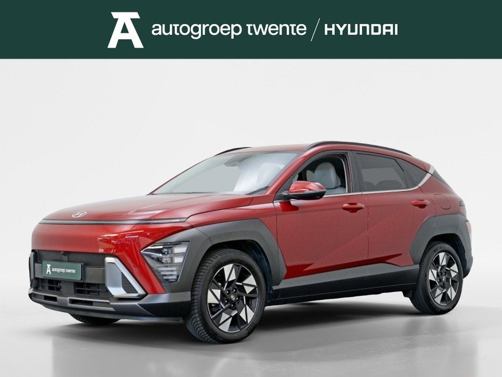 Hyundai KONA 1.6 GDI HEV Premium | Private Lease 579,- p.m., Auto's, Hyundai, Gebruikt, Euro 6, Adaptive Cruise Control, Leder en Stof