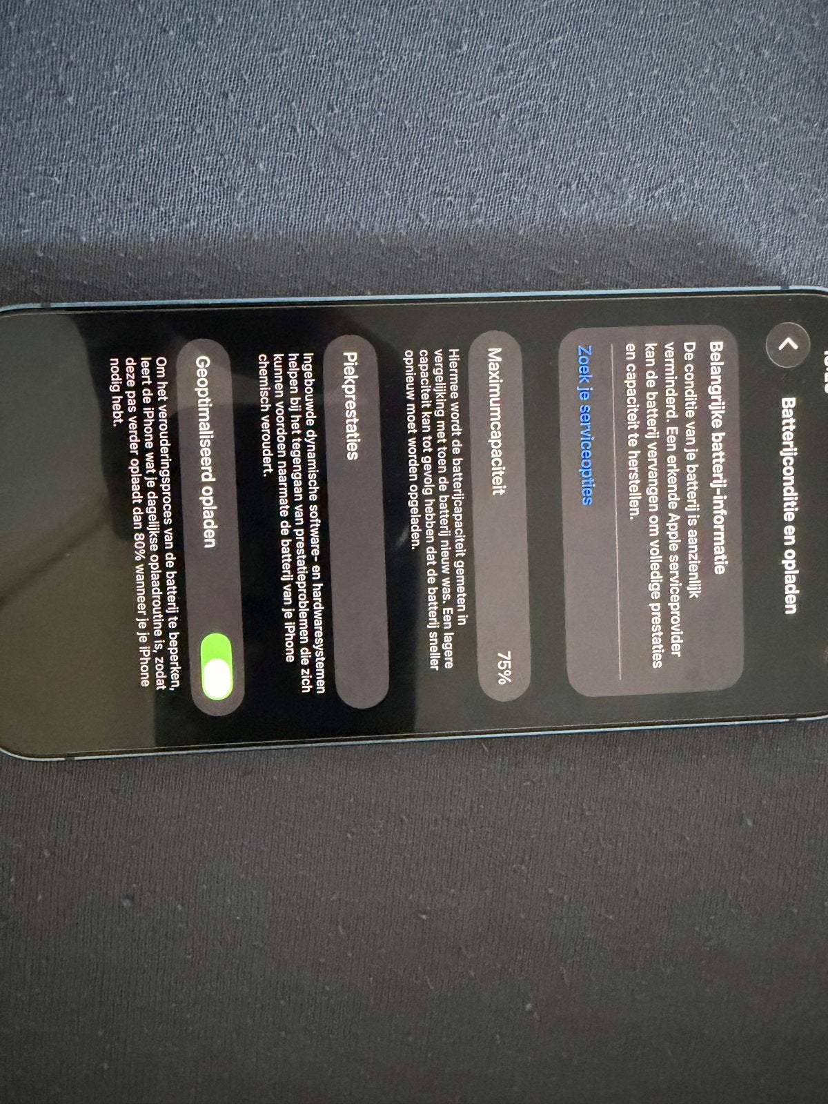 iPhone 13 - Blauw - Achterkant beschadigd, 75 %, Blauw, IPhone 13, Ophalen of Verzenden