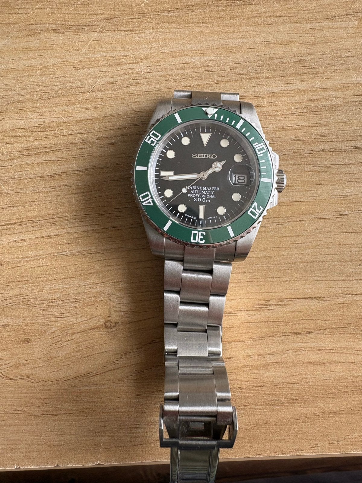 Mooie Seiko Automatic Marine Master Professional 300m, Sieraden, Tassen en Uiterlijk, Seiko, Staal, Polshorloge, Ophalen of Verzenden