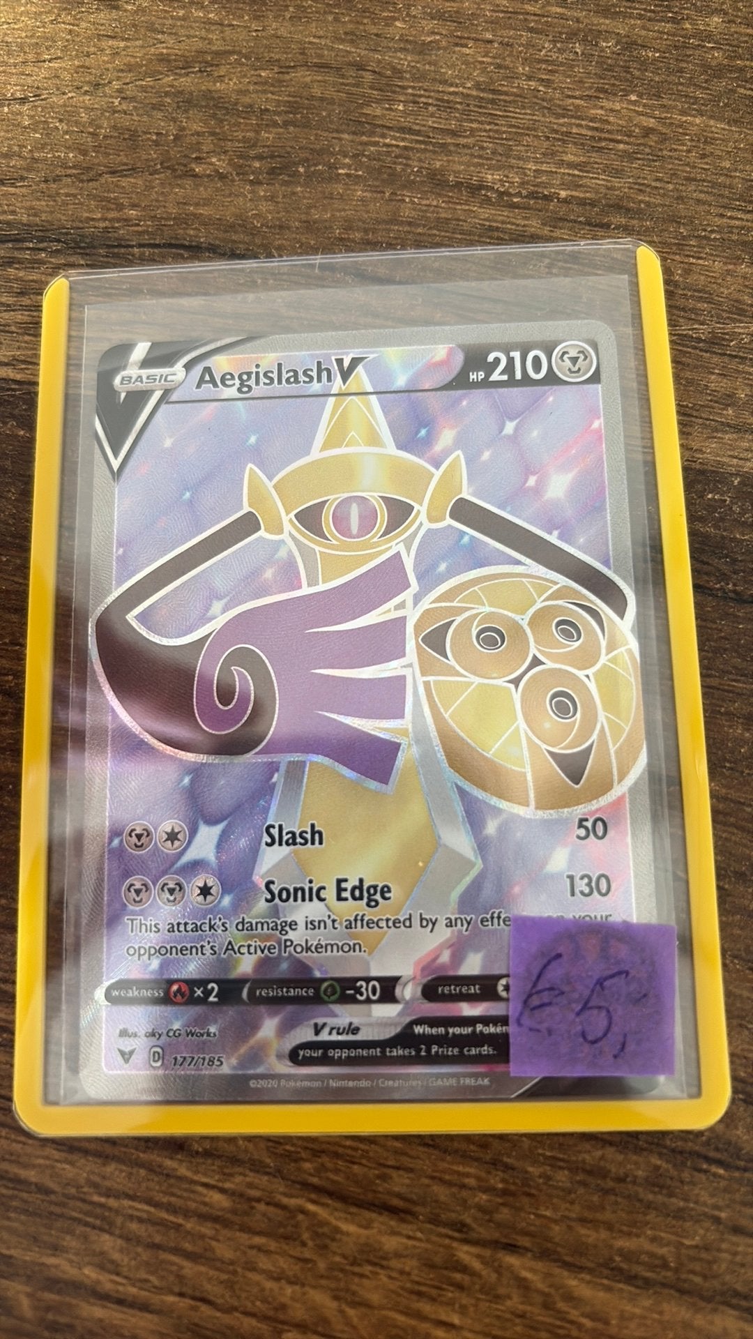 177 aegislash v, Ophalen of Verzenden, Nieuw, Losse kaart