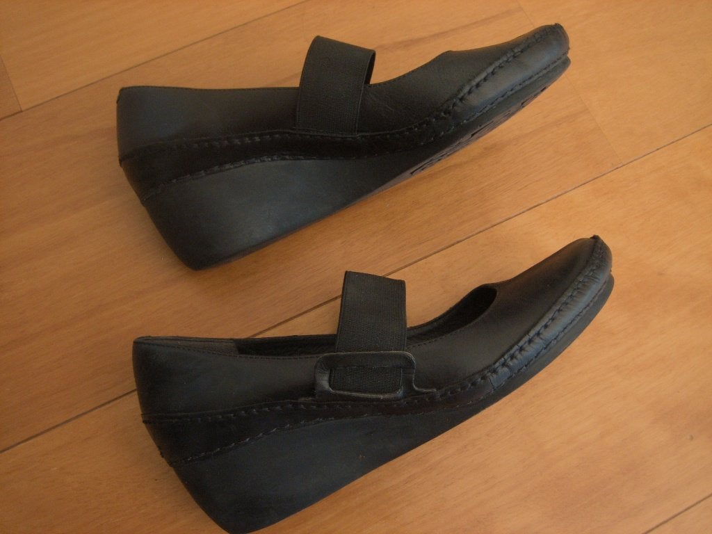 Comfortabele zwart leren schoen CLARKS 37 snazzeys, Verzenden, Zo goed als nieuw, Clarks, Instappers