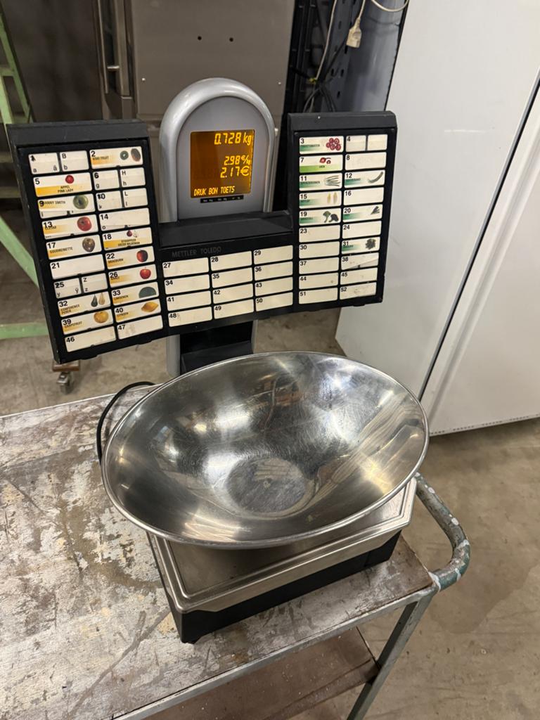 Mettler Toledo Winkelweegschaal Digitaal met sticker printer, Ophalen, Winkelweegschaal, Digitaal, Fijner dan 1 gram