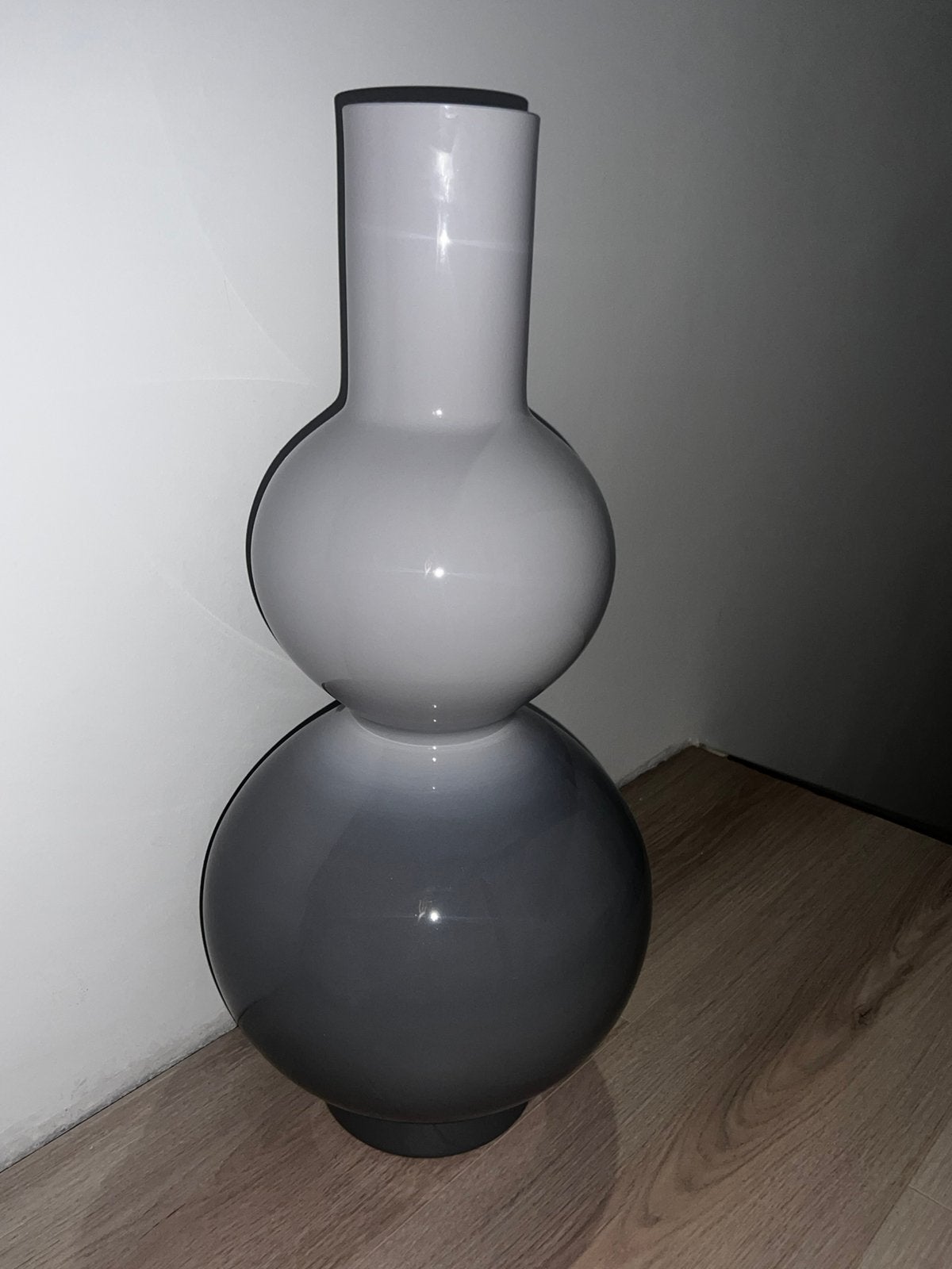 COCO maison STORMY vaas H56 cm – grijs, Ophalen, Zo goed als nieuw, Grijs, Glas
