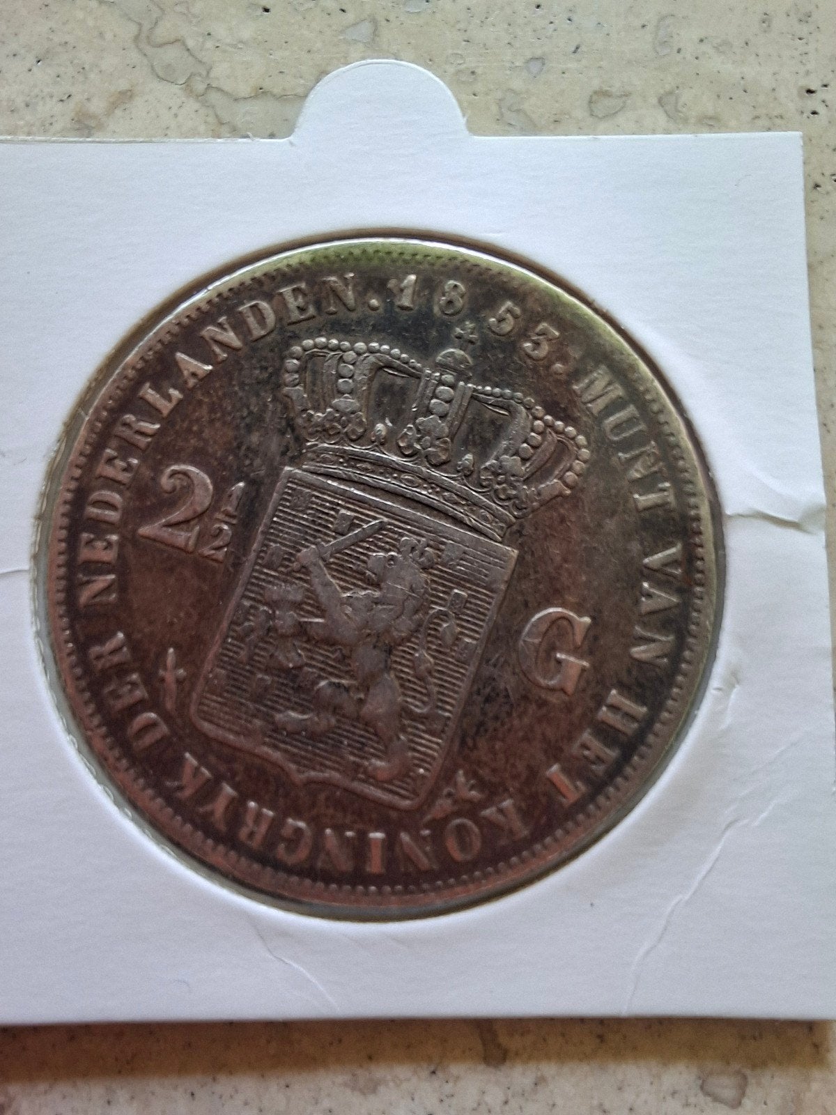 Rijksdaalder 1853 2,5 gulden 1853 Willem III 3, Koning Willem III, Zilver, Ophalen of Verzenden, Losse munt
