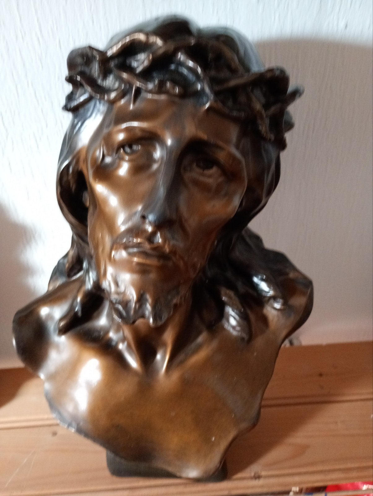 Buste van Jezus met Doornenkroon, Antiek en Kunst, Ophalen of Verzenden