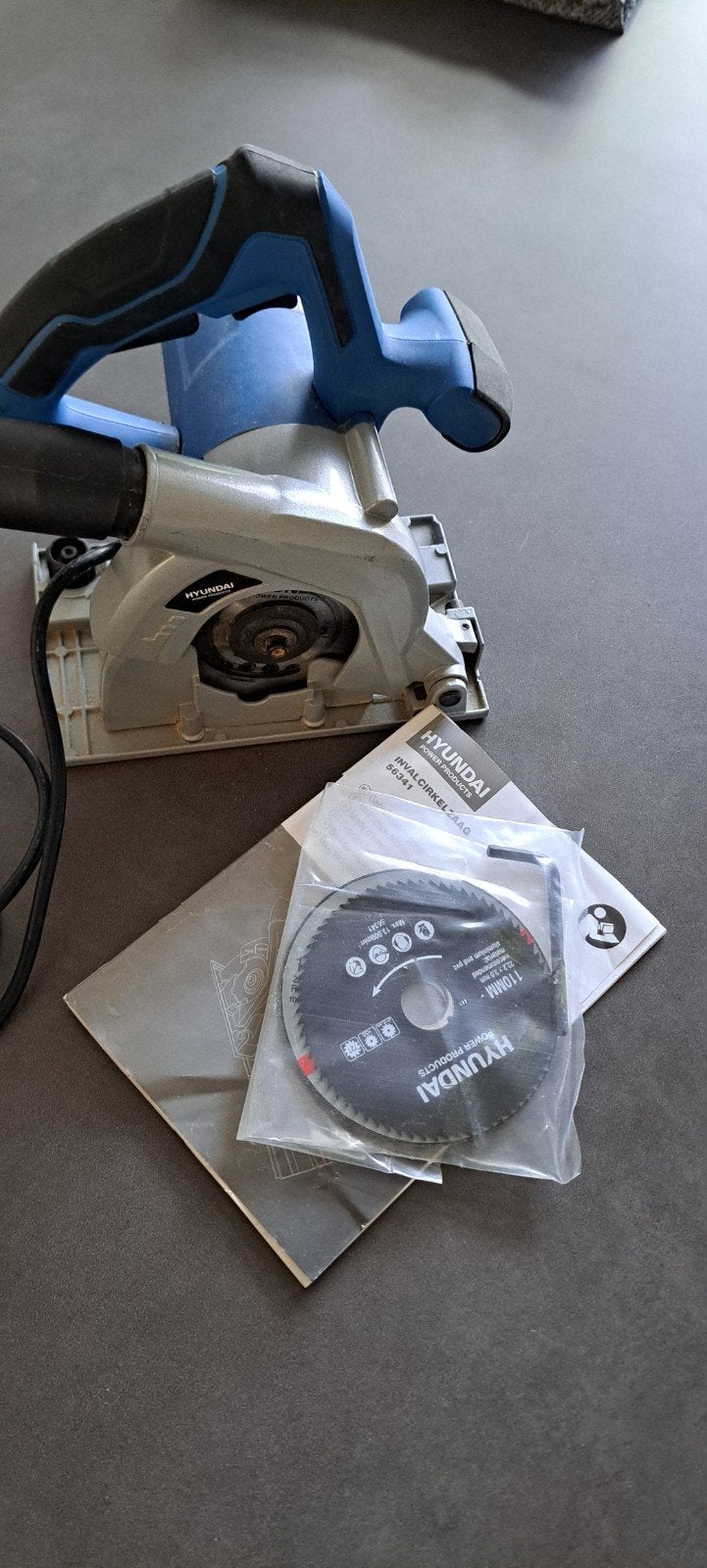 Hyundai Invalcirkelzaag, Doe-het-zelf en Verbouw, Ophalen, Minder dan 30 mm, Invalzaag, 600 tot 1200 watt