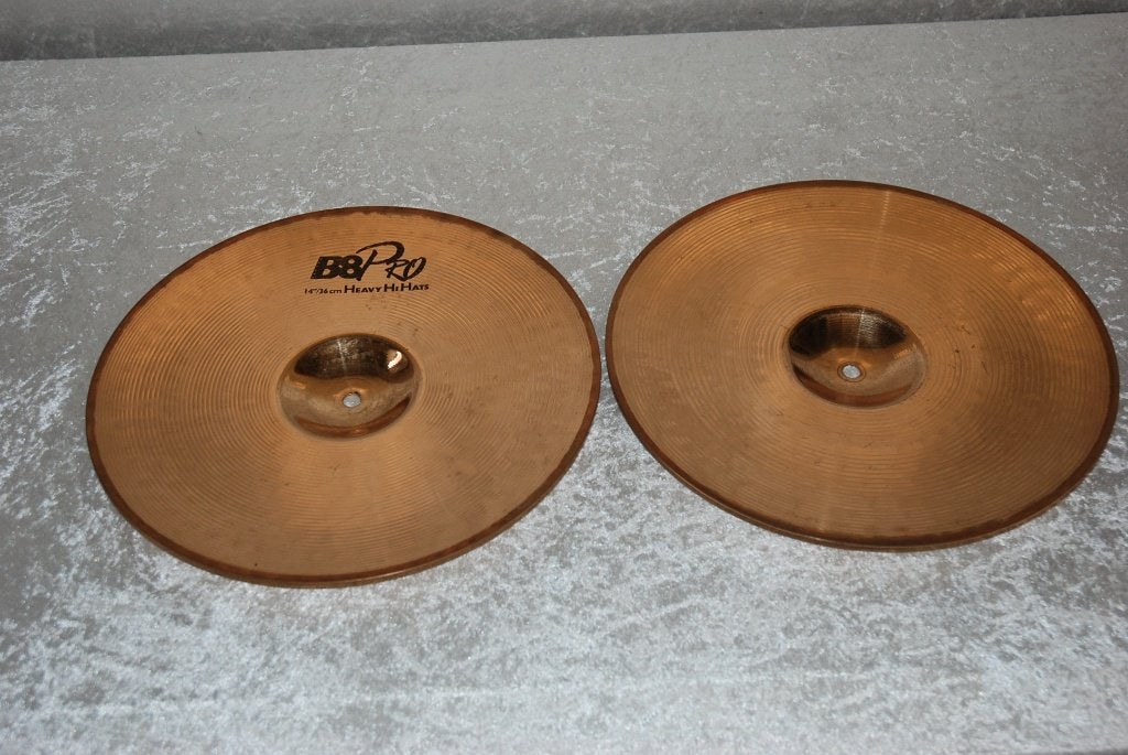 Sabian B8 pro heavy hihat bekkens 1137/1294gr 14 inch, Sabian, Gebruikt, ., Drums of Percussie