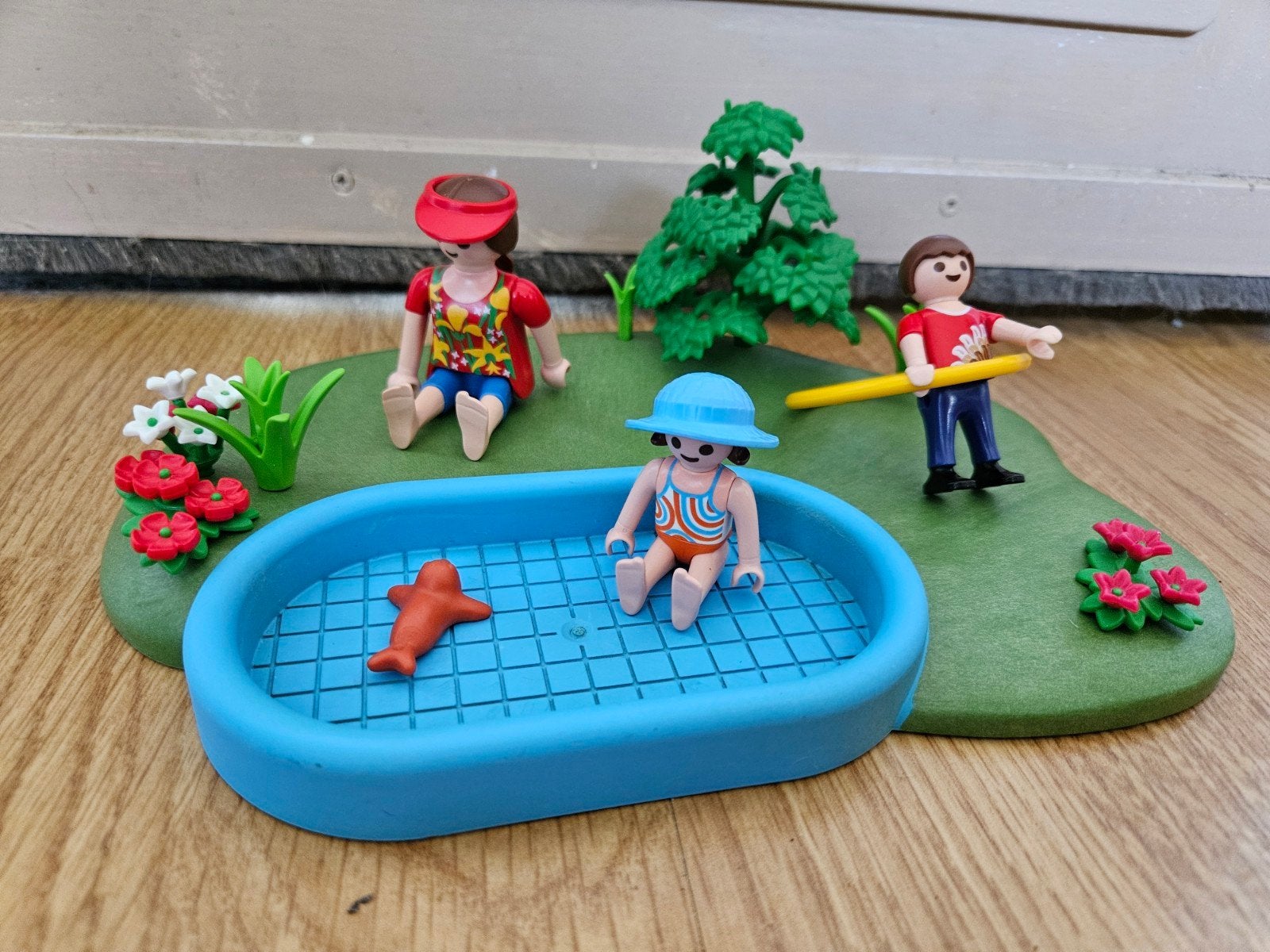 playmobil zwembad moeder en kinderen hoepel zeehond, Complete set, Overige typen, Ophalen of Verzenden, Summer fun