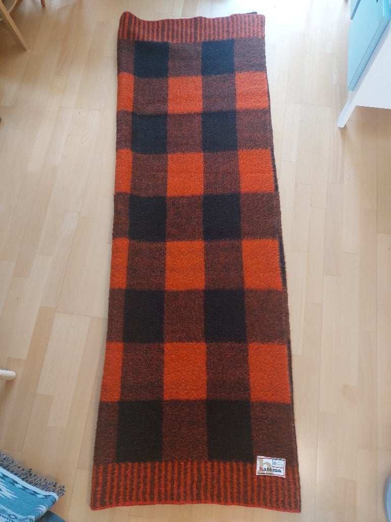 Vintage Hatéma Deken, Woondeken, Wol, 140 cm, Ophalen of Verzenden