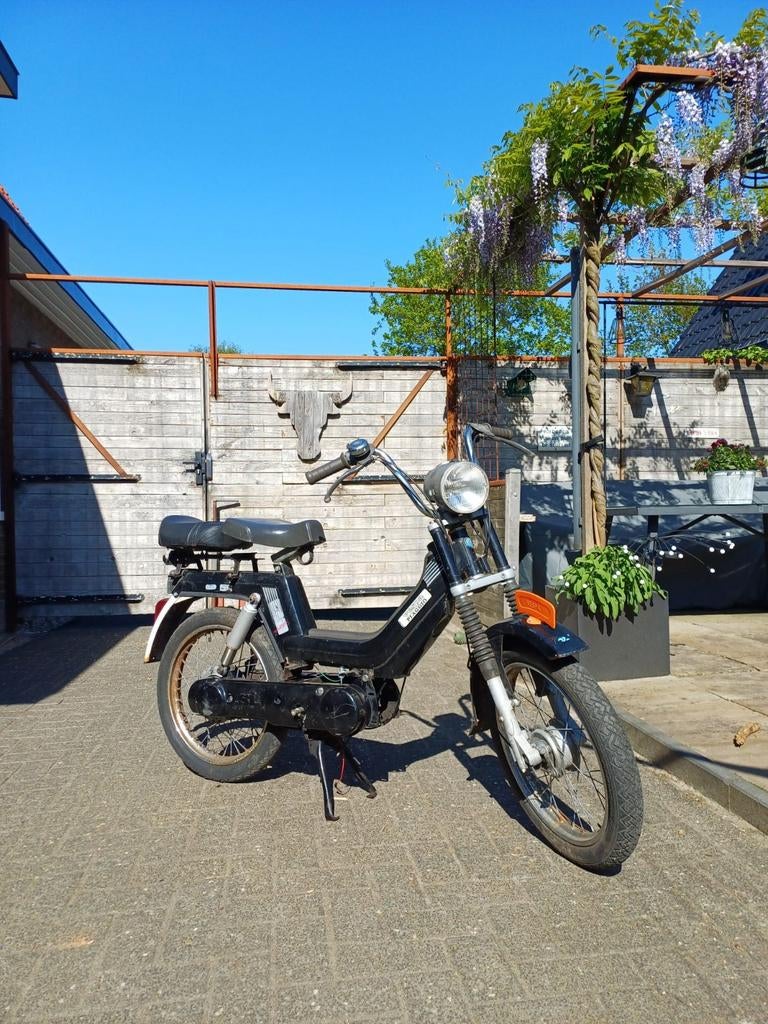 Vespa piaggio si rollend frame blauw kenteken., Ophalen, Gebruikt