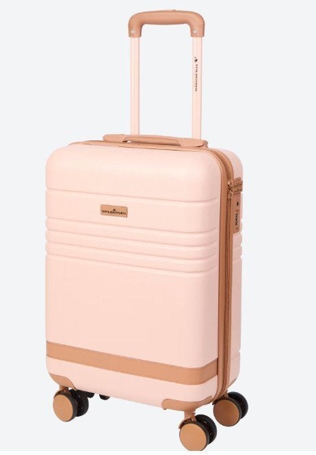 Koffer 55x34x20 Spilbergen Milan roze, Wieltjes, 50 tot 60 cm, Hard kunststof, Nieuw