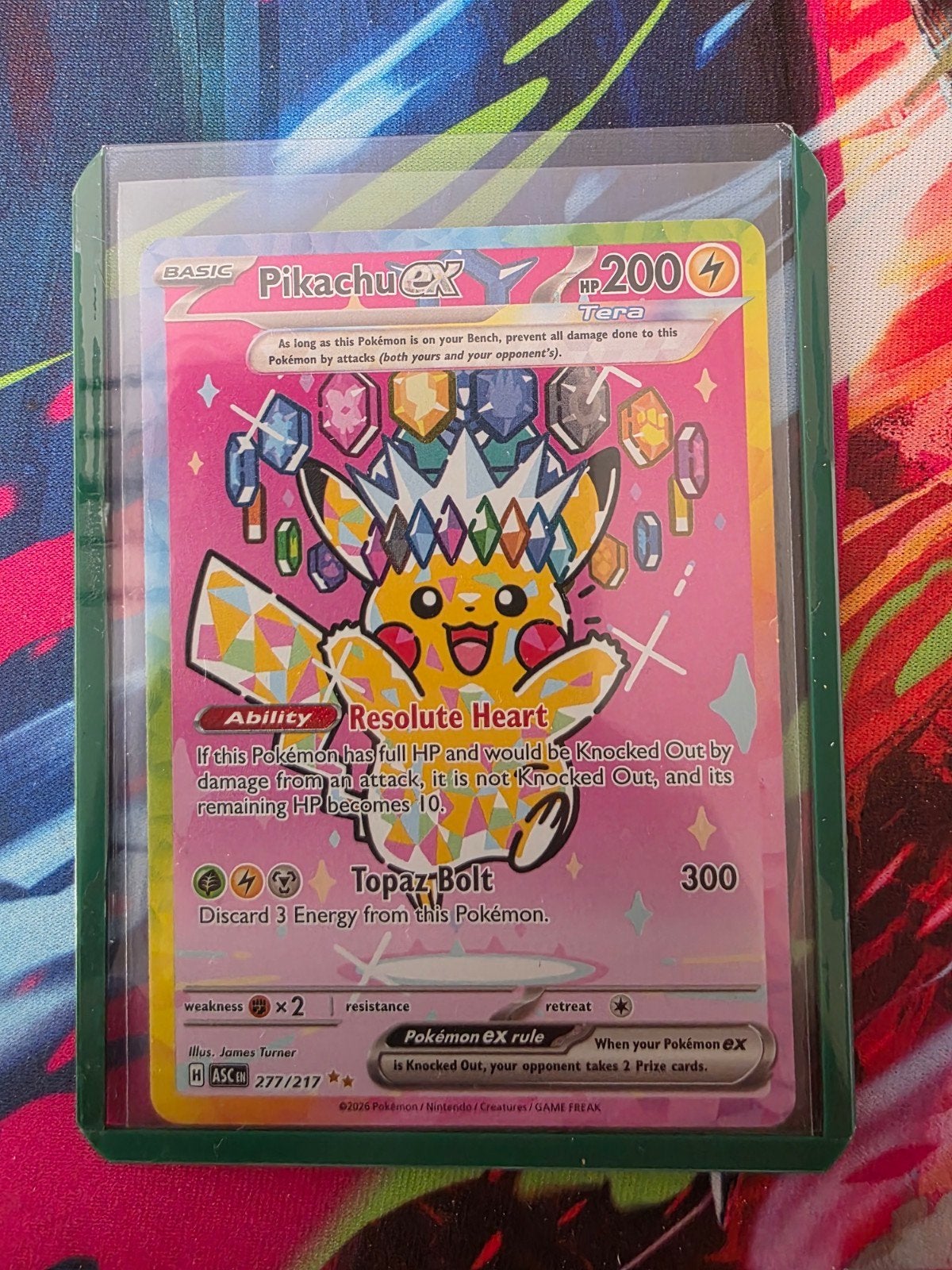 Pokemon Pink Pikachu (ASC 277), Ophalen of Verzenden, Nieuw, Losse kaart, Foil
