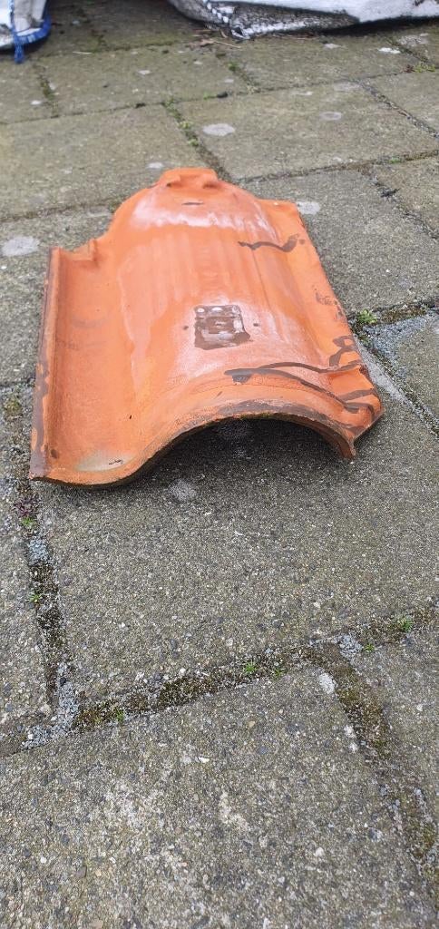 Oude OVH dakpannen natuurrood– Hollandse pan –voor reparatie, Doe-het-zelf en Verbouw, Dakpannen en Dakbedekking, Ophalen, Gebruikt