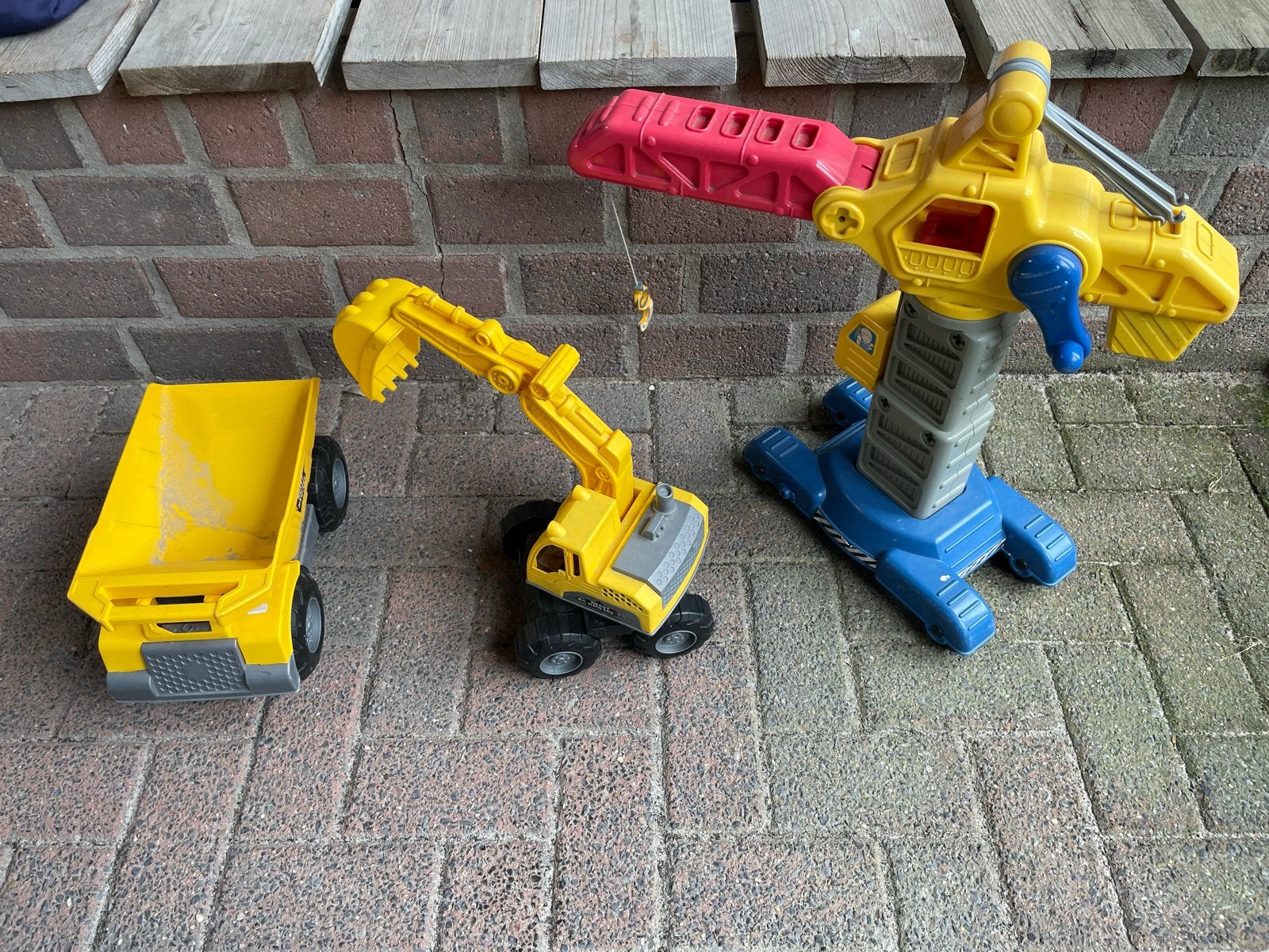 Zandbakvoertuigen: Kraan, graafmachine en kiepwagen, Kinderen en Baby's, Ophalen, Gebruikt