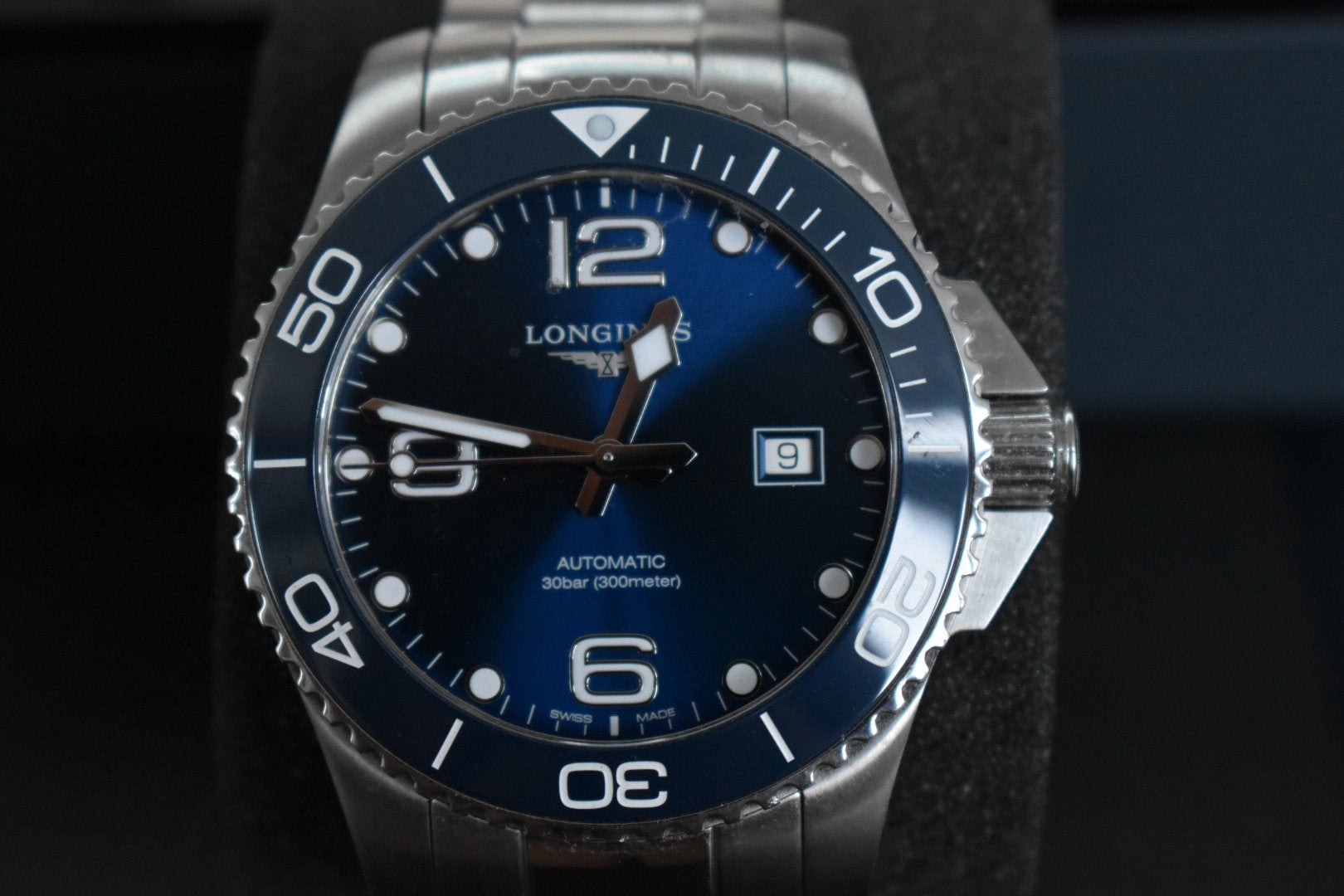 Longines hydroconquest 43mm nieuwstaat, Ophalen of Verzenden, Zo goed als nieuw, Staal, Overige merken