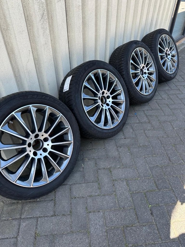 Velgen KBA met Pirelli winterbanden, Auto-onderdelen, Banden en Velgen, Ophalen, 18 inch, Banden en Velgen, Winterbanden