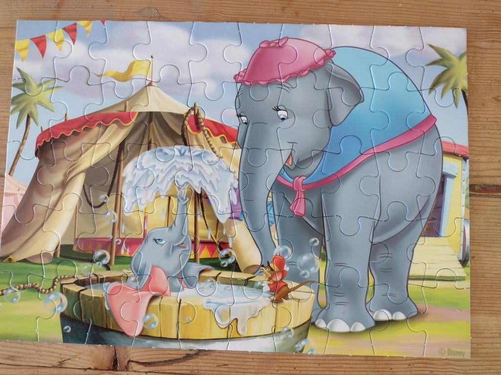 Kinderpuzzel Dombo., Kinderen en Baby's, Ophalen of Verzenden, Meer dan 50 stukjes, Gebruikt