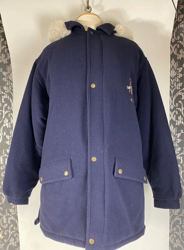 Jas met beren | Castellino, Blauw, Ophalen of Verzenden, Nvt, Maat 34 (XS) of kleiner