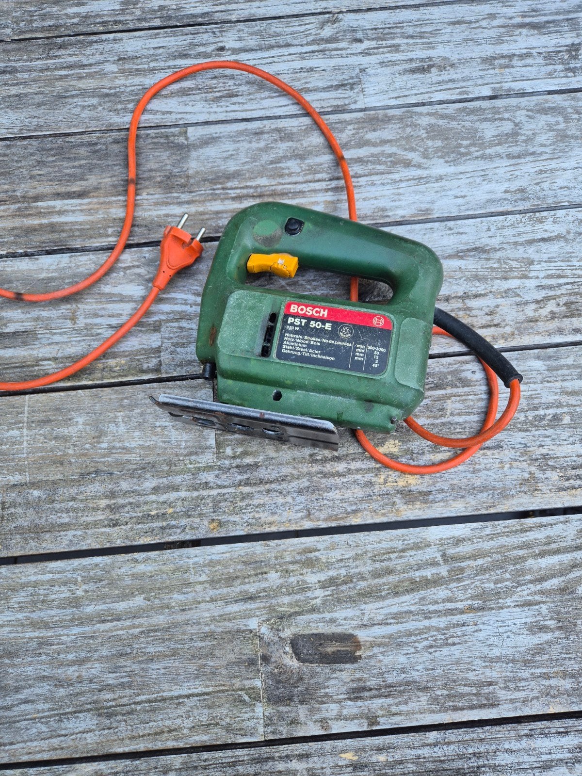 Bosch PST 50-E Decoupeerzaag - Gebruikt, Doe-het-zelf en Verbouw, Gebruikt, Decoupeerzaag, Ophalen of Verzenden, 30 tot 70 mm