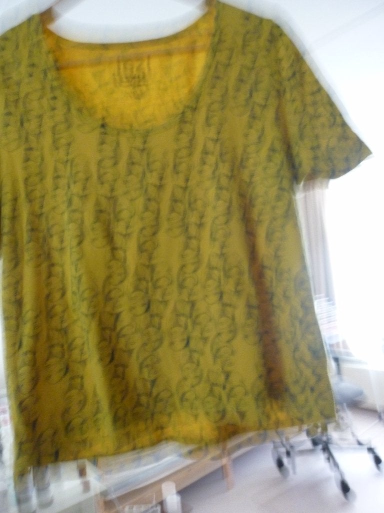 t shirt biologische katoen maat xl, Kleding | Dames, Iez!, Geel, Maat 42/44 (L), Ophalen of Verzenden