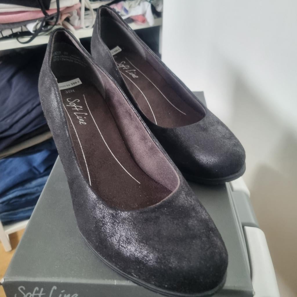 Dames pumps maat 39, Pumps, Zwart, Zo goed als nieuw, Softline