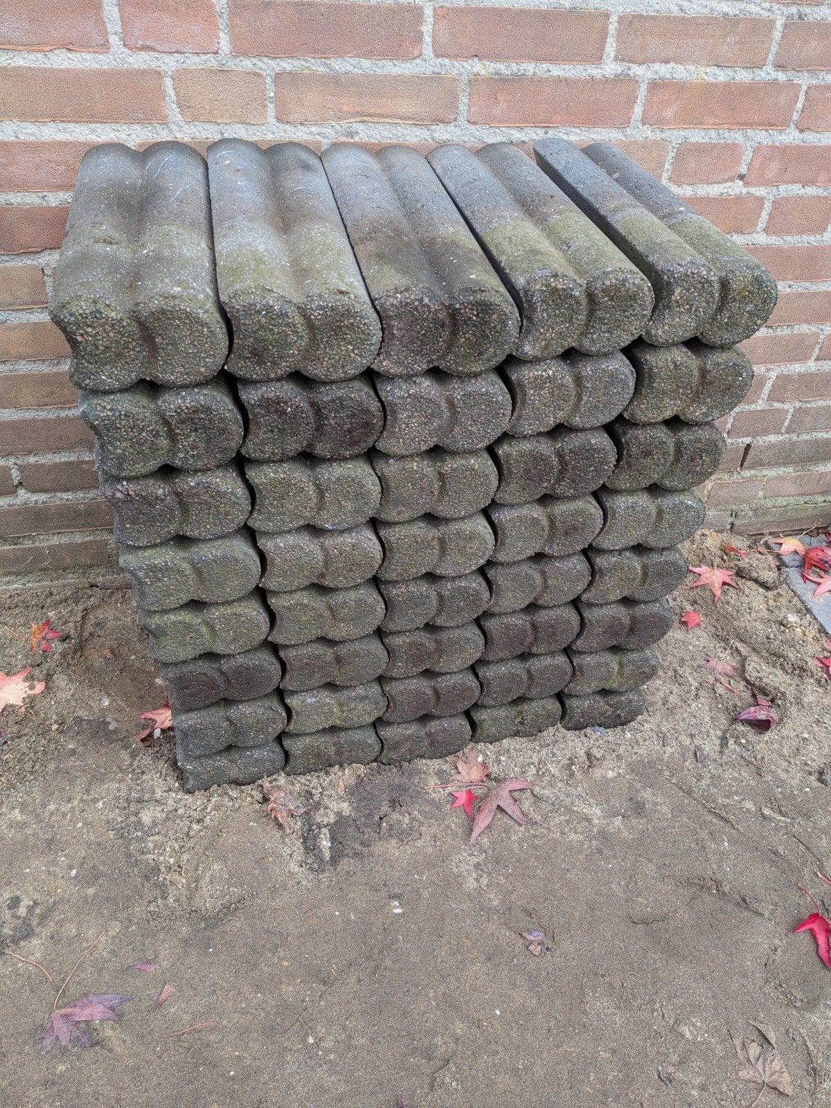 Betonnen duo palissadebanden, Ophalen, Gebruikt, 25 tot 50 cm, Minder dan 25 cm