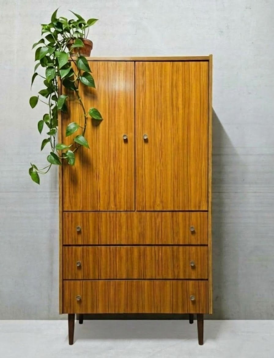 ✨️OPRUIMING Vintage Mid-Century ladekast - Highboard retro, Ophalen of Verzenden