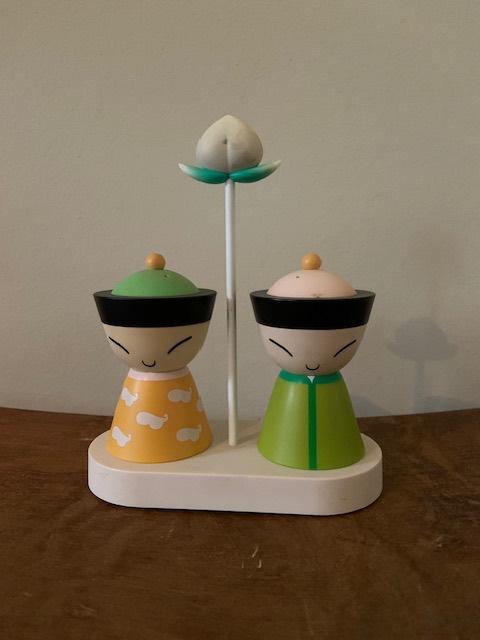 Alessi zout & Peper set Mr & Mrs Chin, Ophalen of Verzenden, Zo goed als nieuw