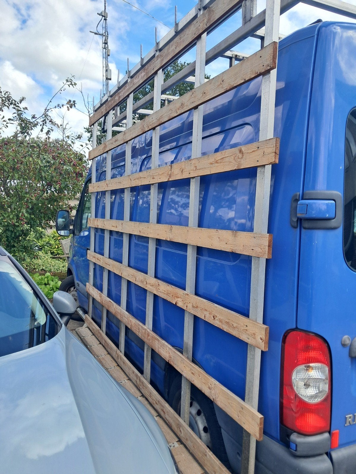 Glasresteel cpl met imperiaal & ladderrol L2 bus aluminium, Ophalen, Gebruikt, Renault