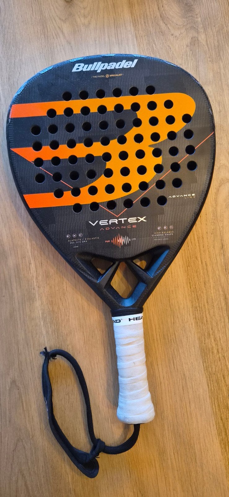 Bullpadel Vertex Advance Padelracket - Zo goed als nieuw, Ophalen of Verzenden, Zo goed als nieuw, Padelracket