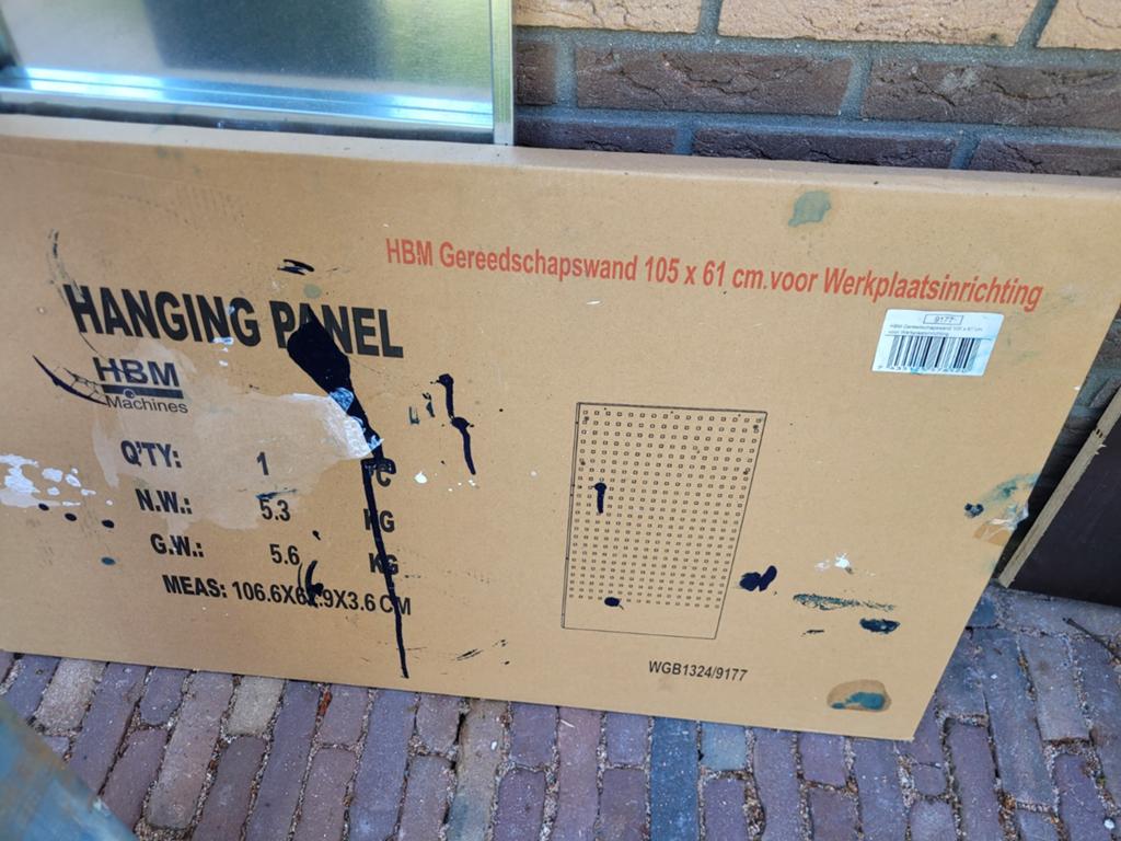 HBM Gereedschapswand 105x61 cm, Ophalen