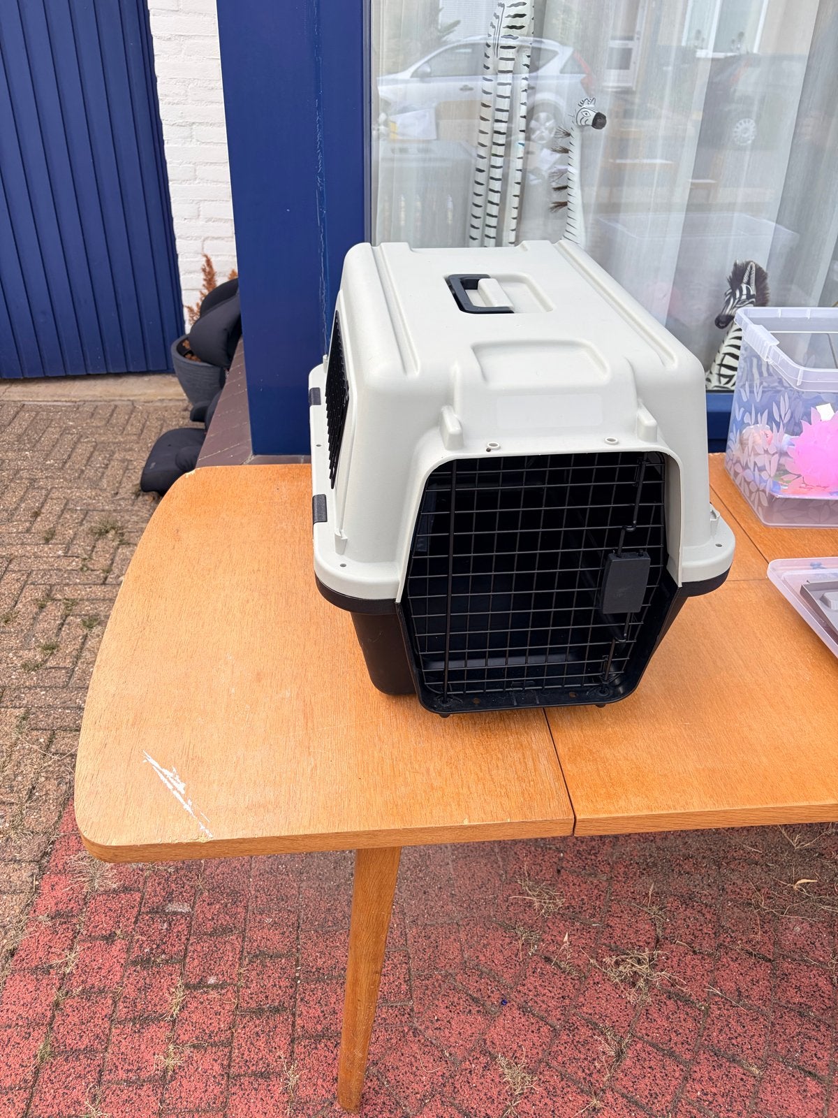 Transport box reismand hond kat., Ophalen, Zo goed als nieuw