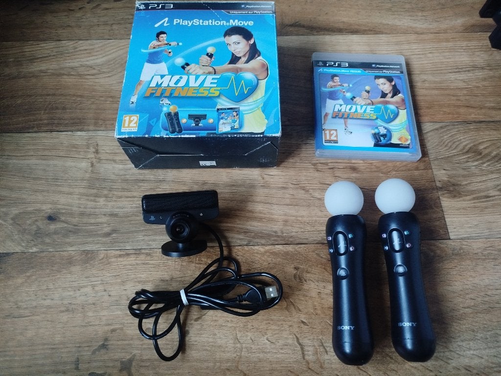 Playstation Move Fitness + Motion Controllers & Ps3 Camera, Ophalen of Verzenden, Zo goed als nieuw, Controller, PlayStation 3