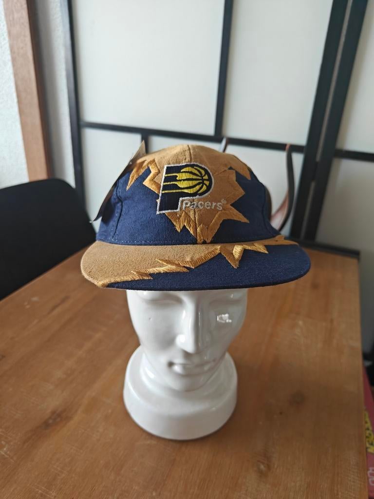 Vintage NBA Indiana Pacers Pet - Jaren '90 - Nooit Gedragen, Nieuw, Pet, Drew Pearson, One size fits all